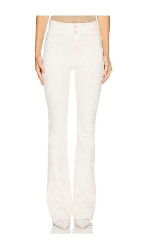 Pantalón acampanado beverly en color crema talla 27 en - Cream. Talla 27 (también en 28, 31) - Veronica Beard - Modalova