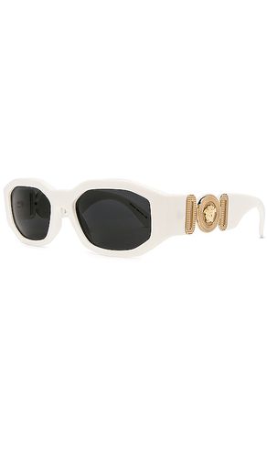 Gafas de sol tribute oval acetate en color blanco talla all en - White. Talla all - VERSACE - Modalova