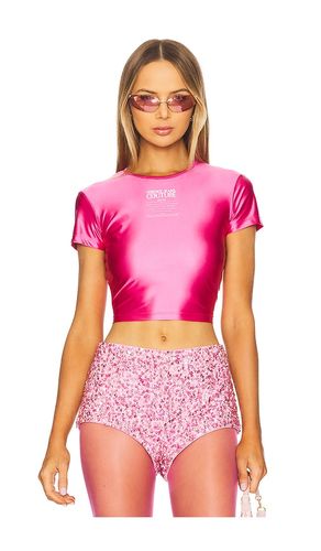 Camiseta gráfica en color fucsia talla L en - Fuchsia. Talla L (también en M, S, XS) - Versace Jeans Couture - Modalova