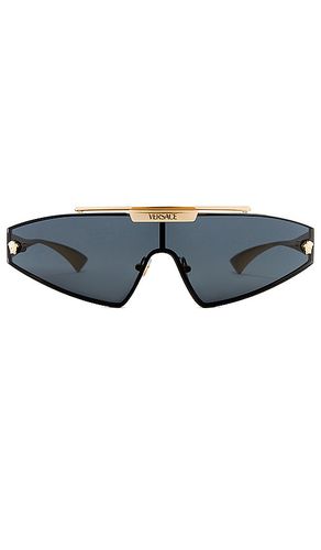 VERSACE Shield Sunglasses in Black - VERSACE - Modalova