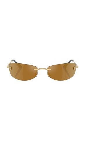 Gafas de sol en color oro metálico talla all en - Metallic Gold. Talla all - VERSACE - Modalova