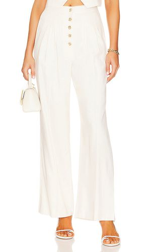 Pantalón ilaria en color crema talla 0 en - Cream. Talla 0 (también en 2, 4, 8) - VALENTINA SHAH - Modalova