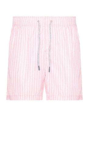 Mens swim short w/ stripe en color talla L en - Pink. Talla L (también en M, S, XXL/2X) - Vintage Summer - Modalova