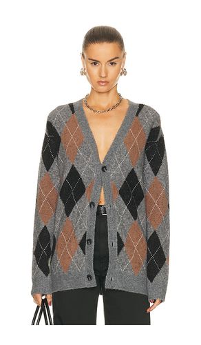 Argyle Sweater Cardigan in . Size M, S, XL/1X, XS - WAO - Modalova