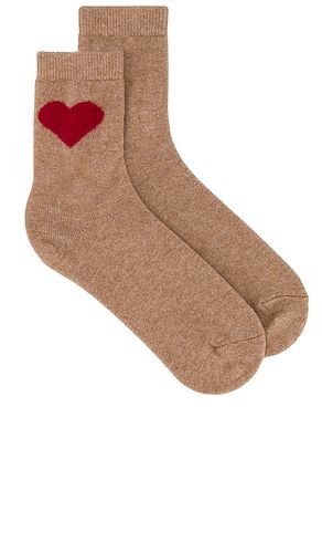 Cashmere Heart Sock in - White + Warren - Modalova