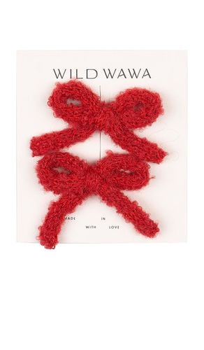 Wild Wawa Kids Bow Clip Set in Red - Wild Wawa - Modalova