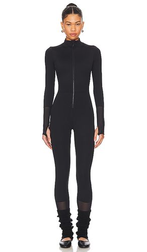 Zip front stirrup jumpsuit en color talla L en - Black. Talla L (también en M, S, XL, XS) - WeWoreWhat - Modalova