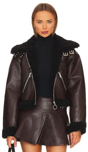 Cropped Sherpa Moto Jacket in . Size XL - WeWoreWhat - Modalova