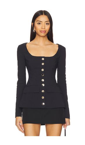 Boatneck peplum blazer en color talla 0 en - Black. Talla 0 (también en 10, 12, 2, 4, 6, 8) - WeWoreWhat - Modalova