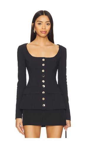 Boatneck peplum blazer en color talla 0 en - Black. Talla 0 (también en 10, 12, 4, 6, 8) - WeWoreWhat - Modalova