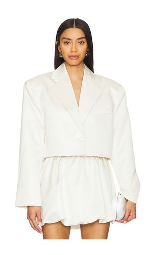 Cropped Satin Blazer in . Size L. Also in M, S, XL, XS - WeWoreWhat - Modalova