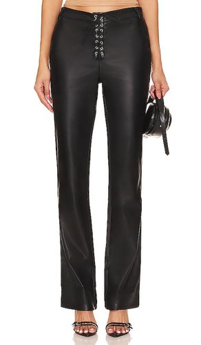 Faux Leather Lace Front Pant in . Taglia 24, 25 - WeWoreWhat - Modalova