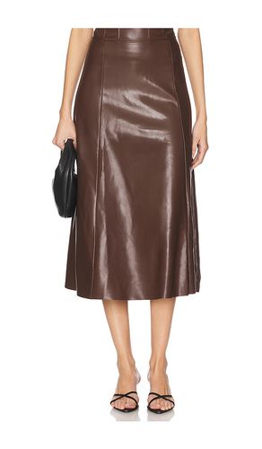 Faux Leather Flare Midi Skirt in . Taglia 10, 12, 2, 4, 6, 8 - WeWoreWhat - Modalova