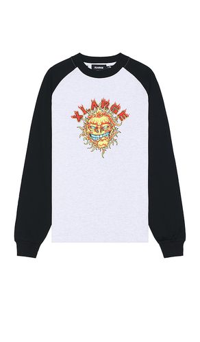 Flame Raglan Long Sleeve Tee in . Taglia M, S, XL/1X - XLARGE - Modalova