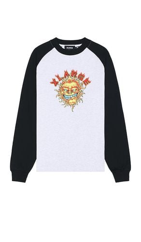 Flame Raglan Long Sleeve Tee in . Taglia S, XL/1X - XLARGE - Modalova