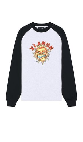 Flame Raglan Long Sleeve Tee in . Taglia XL/1X - XLARGE - Modalova