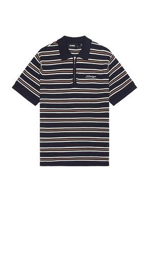 Striped mesh knit polo shirt en color azul talla L en - Blue. Talla L (también en M, S, XL/1X) - XLARGE - Modalova