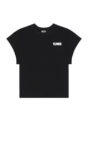 Totally Awesome Cap Sleeve Tee in . Size L. Also in XL/1X - Y,IWO - Modalova