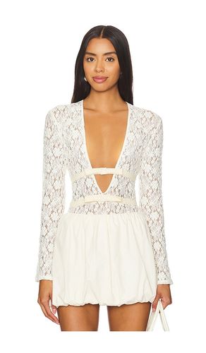 Ribbon Tied Lace Top in . Size L. Also in M, S - Yuhan Wang - Modalova