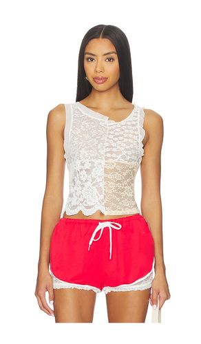 Patchwork Lace Tank Top in . Size S. Also in M, L - Yuhan Wang - Modalova