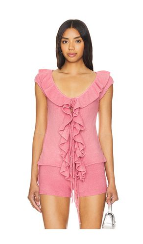 Chaleco frilla knit en color talla L en - Pink. Talla L (también en M, S) - Zemeta - Modalova