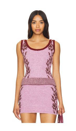 Grandma flower sleeveless knit en color talla M en - Purple. Talla M (también en S) - Zemeta - Modalova