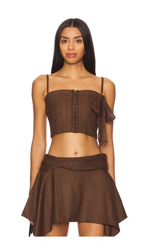 My Bow Pin Stripe Corset Top in . Size M, S, XS - Zemeta - Modalova