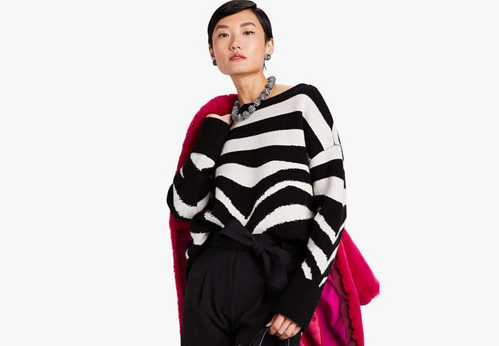 Bold Zebra Sweater - Kate Spade New York - Modalova