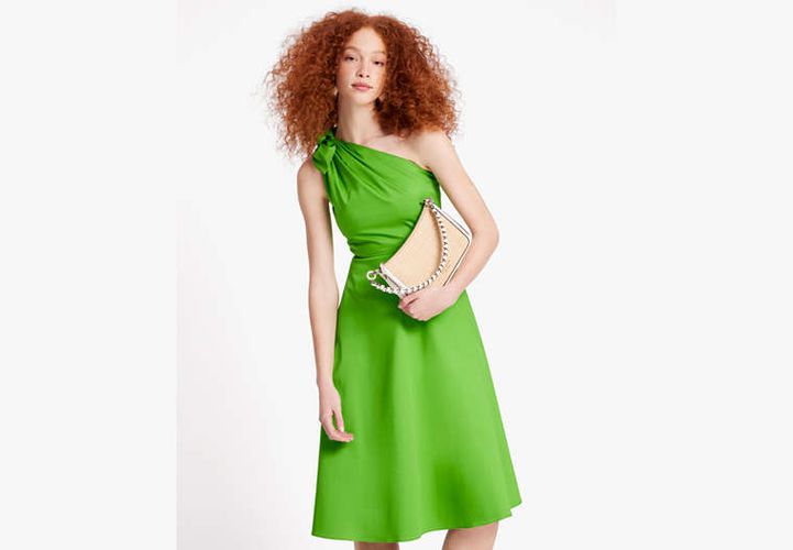 Poplin One-shoulder Sabrina Dress - Kate Spade New York - Modalova