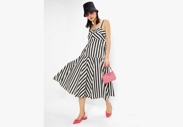 Terrace Stripe Midi Dress - Kate Spade New York - Modalova