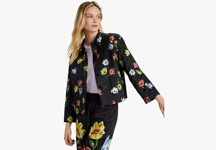 Quilted Placed Floral Jacket - Kate Spade New York - Modalova