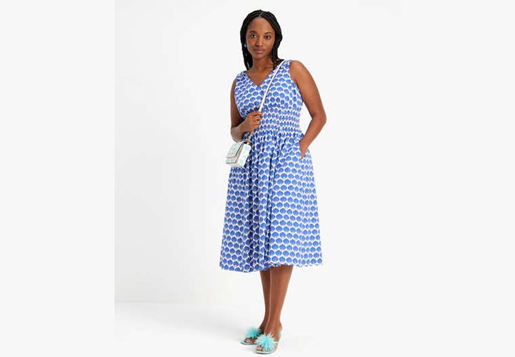 Shell Smocked Dress - Kate Spade New York - Modalova