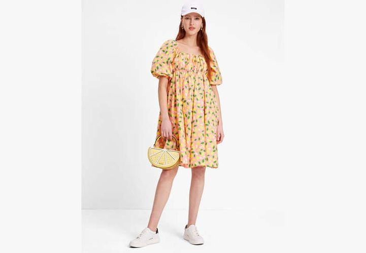 Lemon Toss Square-neck Dress - Kate Spade New York - Modalova