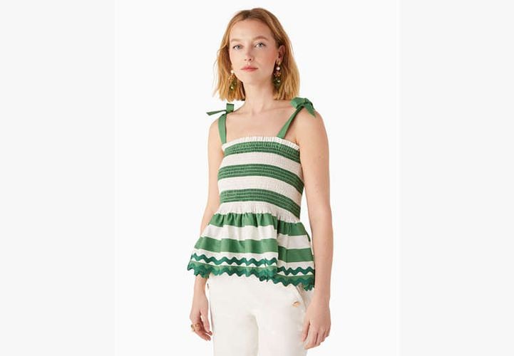 Beach Time Stripe Smocked Top - Kate Spade New York - Modalova