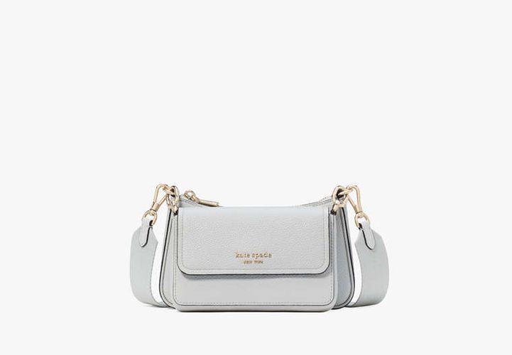 Double Up Pebbled Leather Crossbody - Kate Spade New York - Modalova