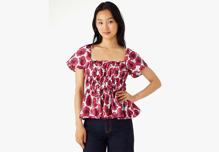 Poppy Toss Square-neck Top - Kate Spade New York - Modalova