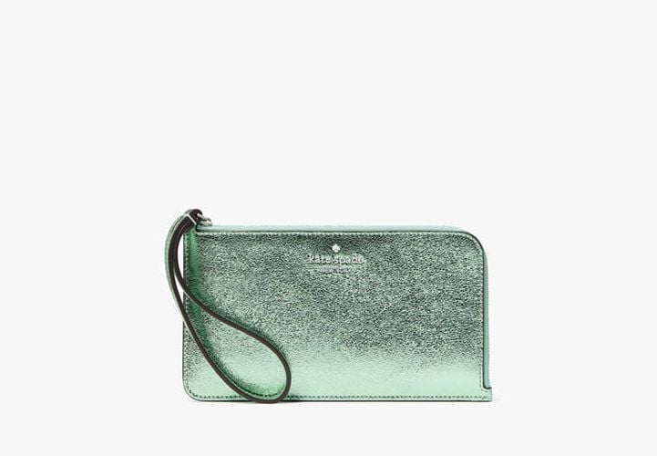 Lucy Metallic Medium L-zip Wristlet - Kate Spade New York - Modalova