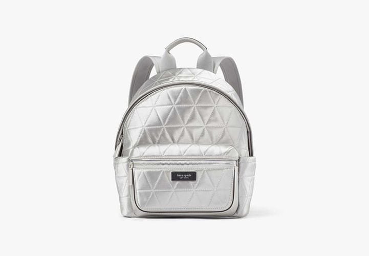 Sam Icon Quilted Satin Small Backpack - Kate Spade New York - Modalova
