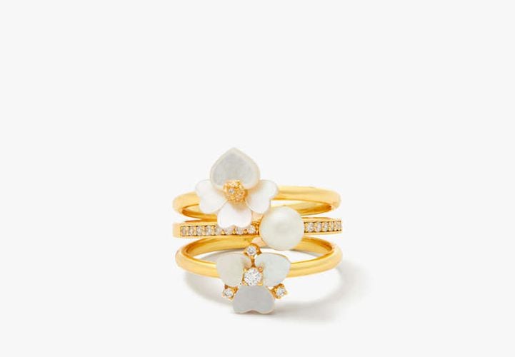 Precious Pansy Stacking Rings - Kate Spade New York - Modalova