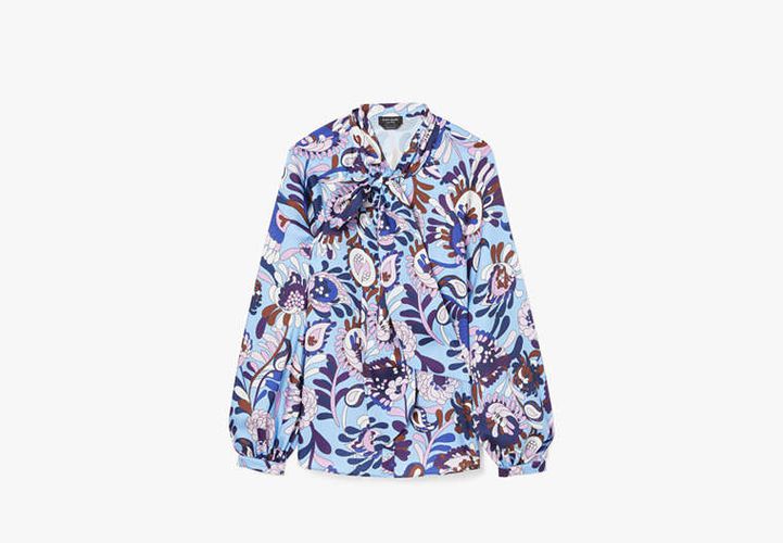 Autumn Paisley Tie-neck Shirt - Kate Spade New York - Modalova