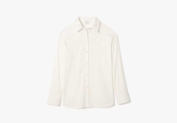 Autumn Paisley Embroidered Shirt - Kate Spade New York - Modalova