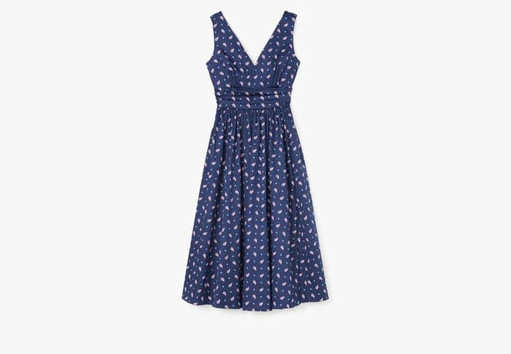 Paisley Foulard V-neck Dress - Kate Spade New York - Modalova