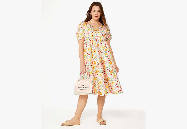 Strawberry Garden Midi Dress - Kate Spade New York - Modalova