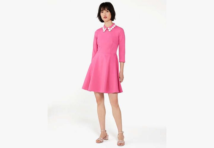 Floral Collar Ponte Dress - Kate Spade New York - Modalova