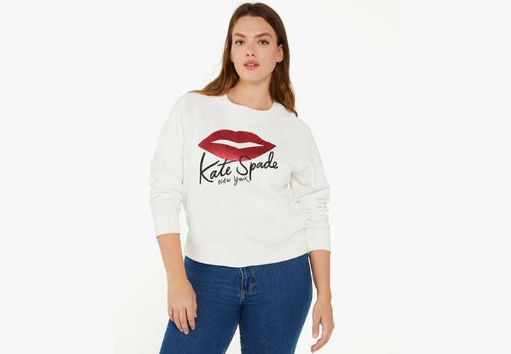 Lipstick Kiss Sweatshirt - Kate Spade New York - Modalova