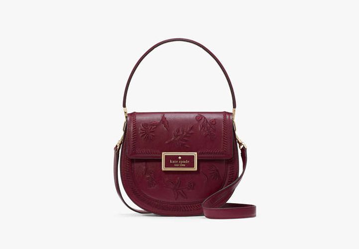 Reegan Botanical Embroidered Saddle Bag - Kate Spade New York - Modalova