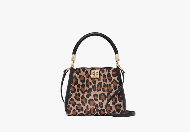 Phoebe Small Spotted Leopard Top Handle Satchel - Kate Spade New York - Modalova