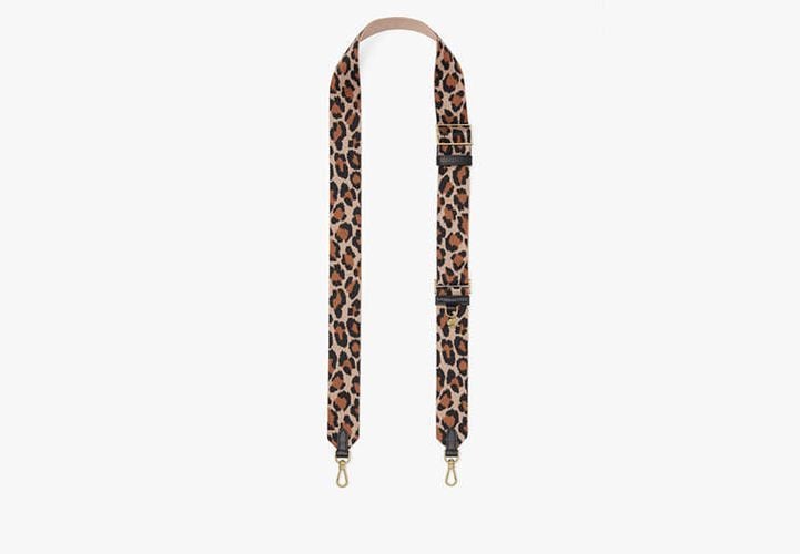 Spotted Leopard Webbing Bag Strap - Kate Spade New York - Modalova