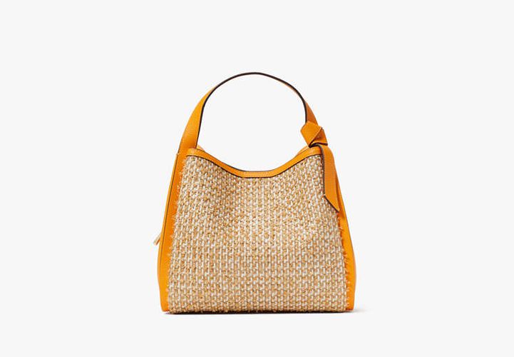 Knott Raffia Tweed Medium Crossbody Tote - Kate Spade New York - Modalova