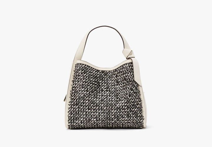 Knott Raffia Tweed Medium Crossbody Tote - Kate Spade New York - Modalova